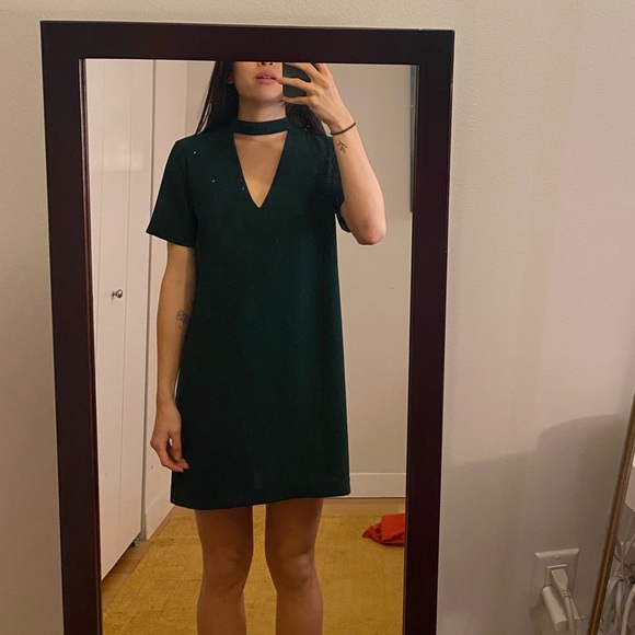 Zara | Dresses | Forest Green Zara Dress | Poshmark